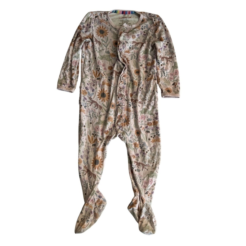 Magnetic Me Girls 9-12 Months 19-22 Lbs Bodysuit Whimsical Woodland Animals